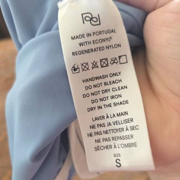 Reformation Joy One Piece Swimsuit Blue  - Size S - Picture 5 of 5